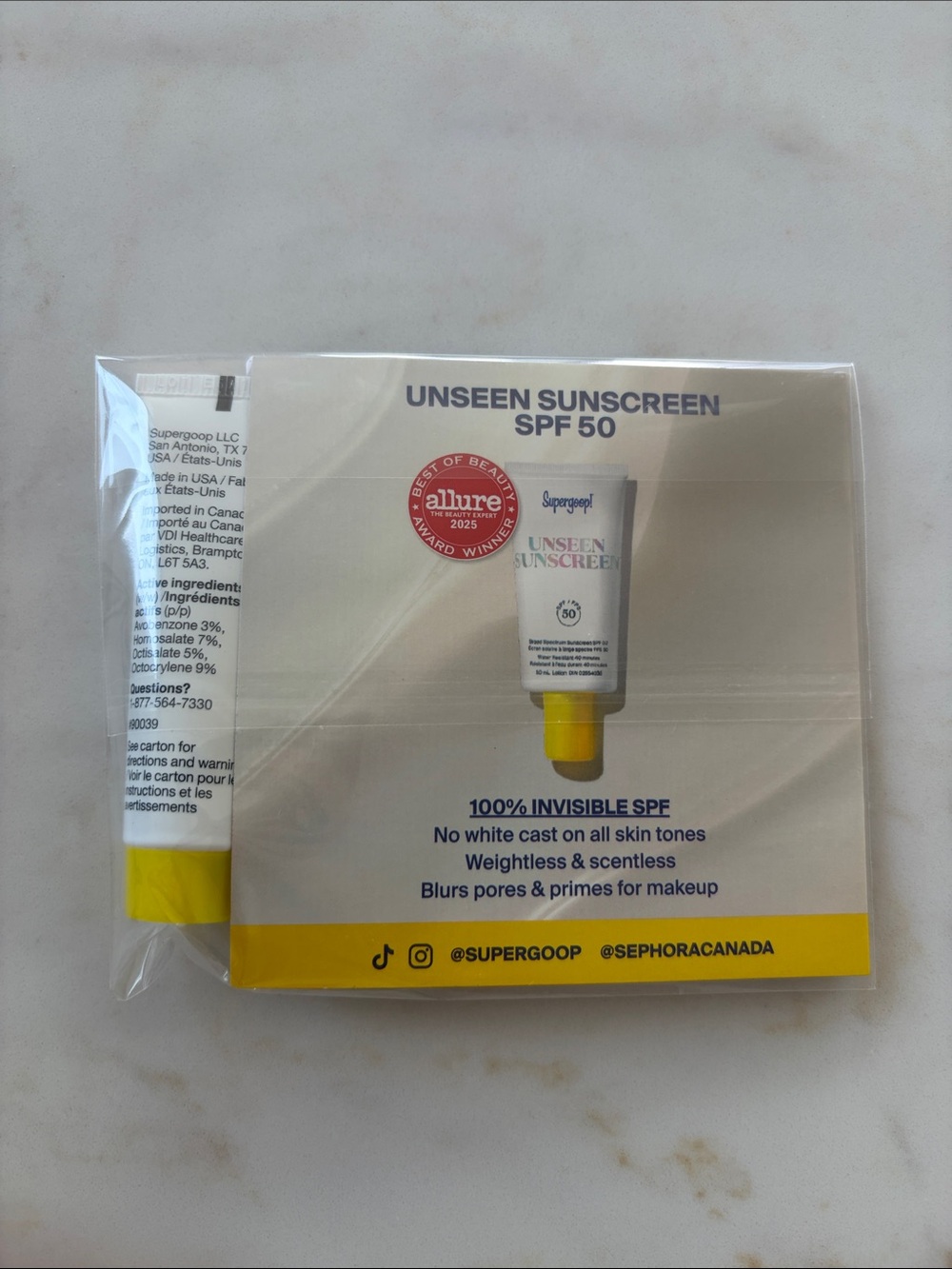Supergoop! Unseen Sunscreen Sample Pack - Bundle of 3 - Picture 3 of 3